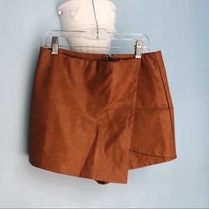 She + Sky Leather Skort